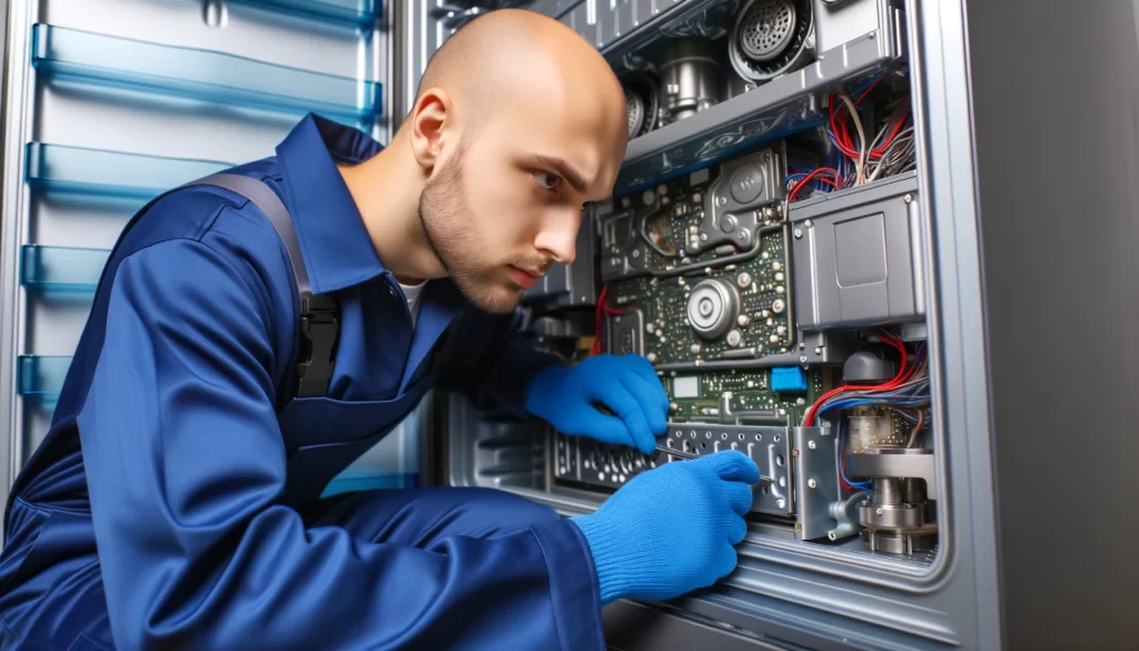 Dishwasher Tech At Work
